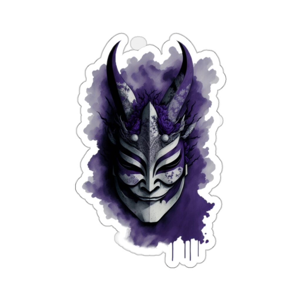 Purple Mask Kiss-Cut Sticker