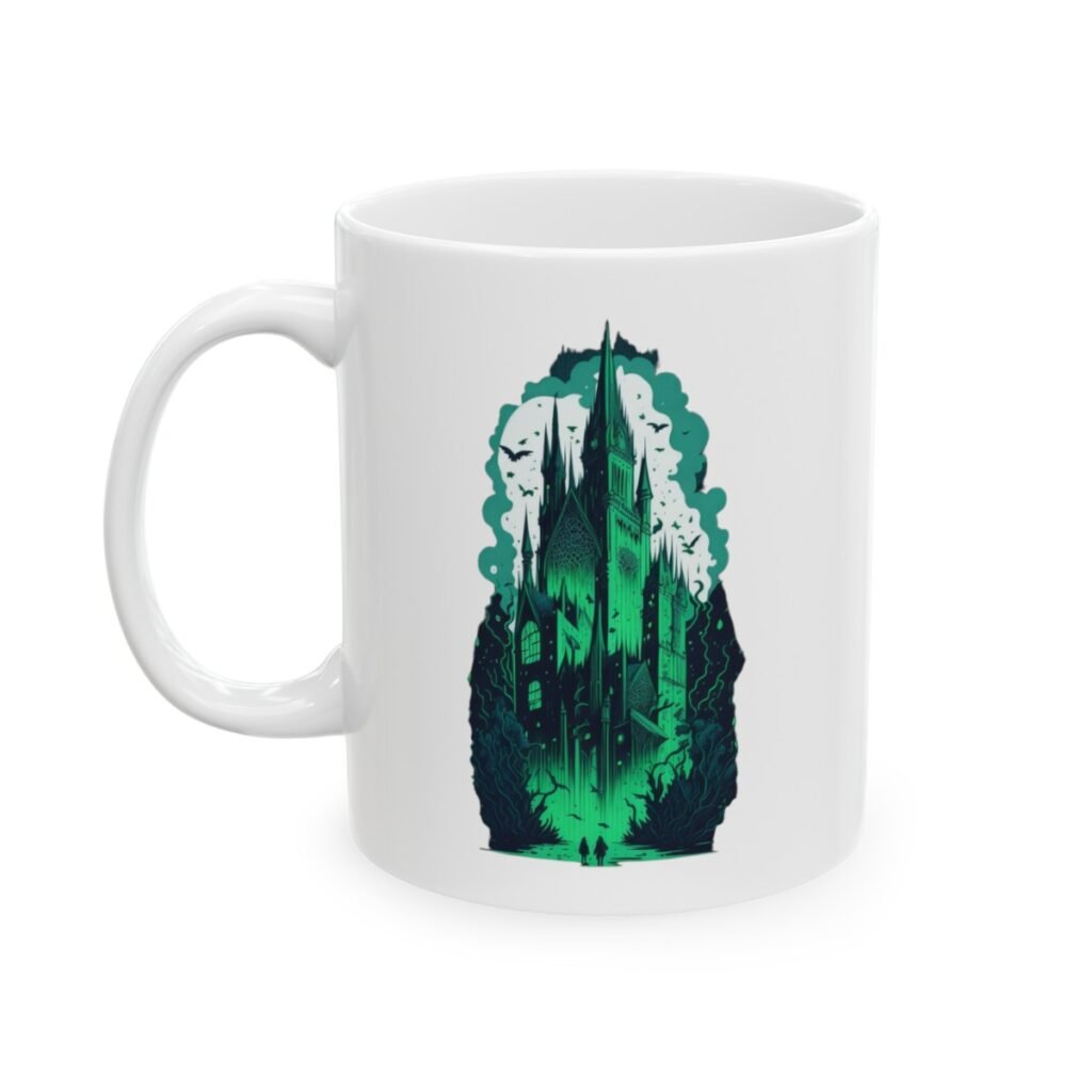 Green Castle Ceramic Mug 11oz